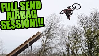 FULL SEND ON MY AIRBAG!!! LANDING NEW MTB...
