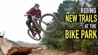 I CAN'T STOP RIDING THIS NEW BIKE PARK TRAIL!!