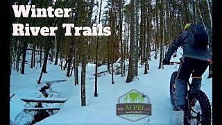Winter River Trail Fat Bike. Suffolk, PEI...