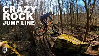 CRAZY ROCK JUMP LINE AND RIDING DOWNHILL...