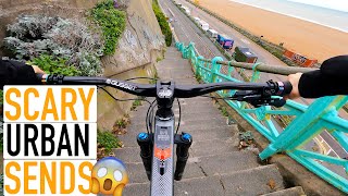 FIRST TIME URBAN RIDING ON MY TRAIL BIKE IN...