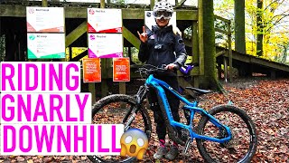 RIDING STEEP MUDDY DOWNHILL TRAILS! + BEHIND...