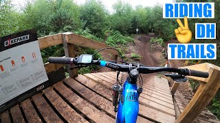 TRYING GNARLY DOWNHILL TRAILS AT ROGATE BIKEPARK!