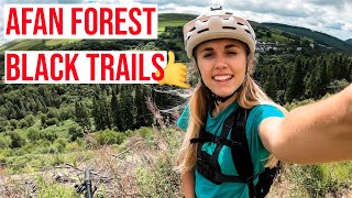 RIDING A BLACK TRAIL AT AFAN FOREST WALES!