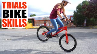 Practicing Trials Bike Skills!
