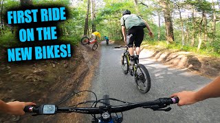 Riding the New Bike at Peaslake Trails!