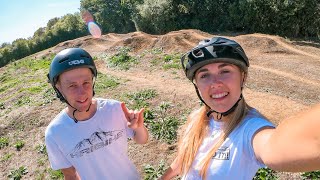 First Time Riding Dirt Jumps on the Hardtail!