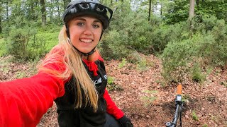 Riding MTB at Peaslake!