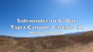 Tapia Canyon - Sidewinder to G-Out Trails