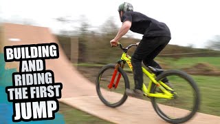 BUILDING AND RIDING THE FIRST GAP JUMP AT MY...