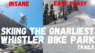 Skiing the Gnarliest @whistlerbikepark trails ...