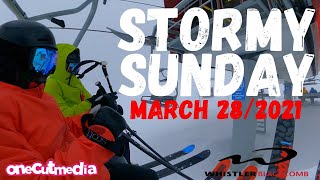 Stormy Powder Sunday @Whistler Blackcomb  ...