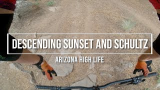 Descending Sunset and Schultz Creek -...