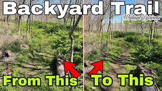 Backyard Mountain Bike Trail Spring Time...