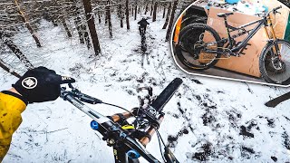 SNOW RIDE auf dem Neuen DOWNHILL BIKE!