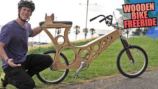 MTB FREERIDE ON A WOODEN BIKE - HOW LONG WILL...
