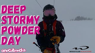 Deep Stormy Powder Day @Whistler Blackcomb  ...