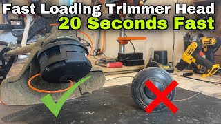 Speed Feed String Trimmer Head: Installed on a...