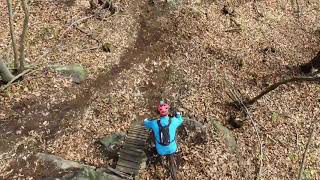 Mtb Serra! Con Drone Bollengo Rock drop sul masso!