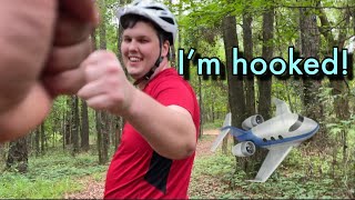 First Officer Ben’s 1st time Mountain Biking...