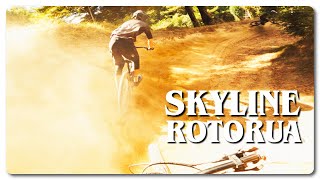 Creating a dust storm at Skyline Bike Park!