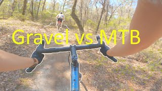 Gravel Bike on MTB Trails.