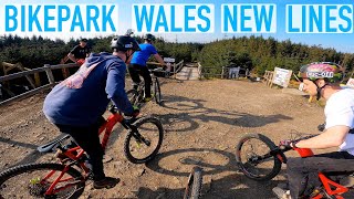 FIRST RIDE ON THE NEW TRAILS AT BIKEPARK WALES...