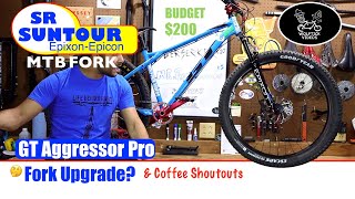 SR Suntour Epixon Epicon on The GT Aggressor...