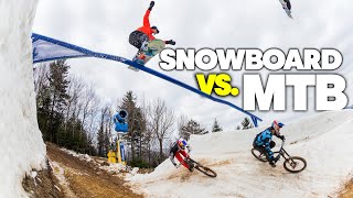 MTB Downhill vs. Snowboard | Last Chair, First Run