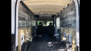 Wall Panels 2018 Ford Transit Conversion Part 5