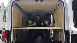Bed Frame 2018 Ford Transit Conversion Part 4