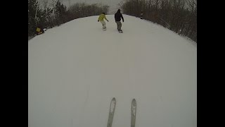 Jay vs Alex Snowboard Race