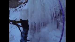 Blaise Dunn Ice Climb at Tiffany's Falls