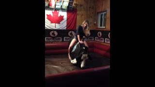 Kate's Impressive Bull Riding Skills