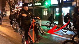 LONDON RIDEOUT WITH NO FRONT WHEEL!!