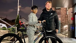SURPRISING FAN WITH A NEW COLLECTIVE BIKE!!