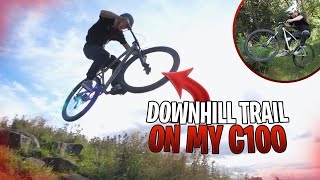 C100 VS DOWNHILL MTB