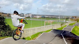 NO FRONT WHEEL PUMP TRACK CHALLENGE!!