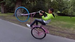 INSANE DUTCH BIKE WHEELIES!! DEN HAAG BIKELIFE