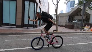 Freestyle Fixie Riding In L.A. W/ @Chris2Activ