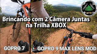 Brincando com 2 CÂMERAS JUNTAS na Trilha...
