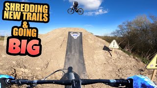 SHREDDING NEW MTB TRAILS AND GOING BIG AT THIS...