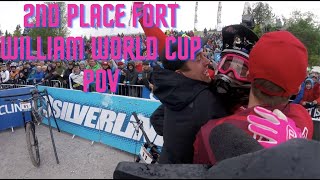 Fort William World Cup 2nd Place Race Run POV...