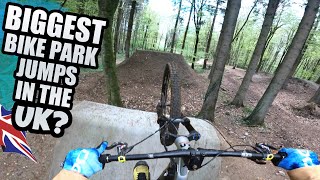 RIDING THE BIGGEST BIKE PARK JUMPS IN THE UK?...