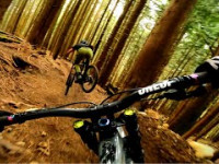 Riding the Training Track of the Canadians UCI...