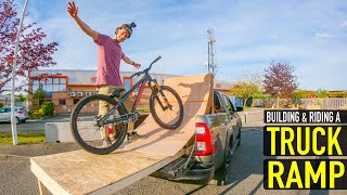 BUILDING & RIDING A TRUCK RAMP!!