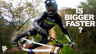 FIRST TIME RIDING AN XL DOWNHILL BIKE... IS...