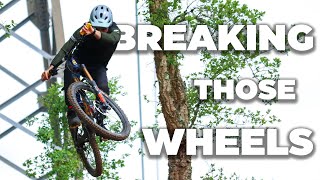 Breaking wheels on the new jumps