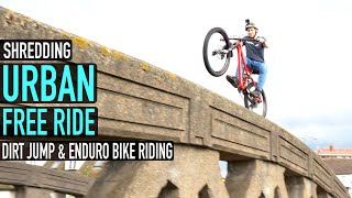 ENDURO BIKE URBAN FREE RIDE AND SKATEPARK...