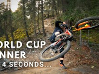 This man corners on a Mountain Bike like no...
